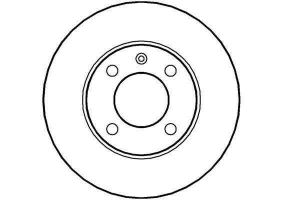 Disctech Brake Disc - Fits Audi, Citroën - ABD2638 - Front Axle