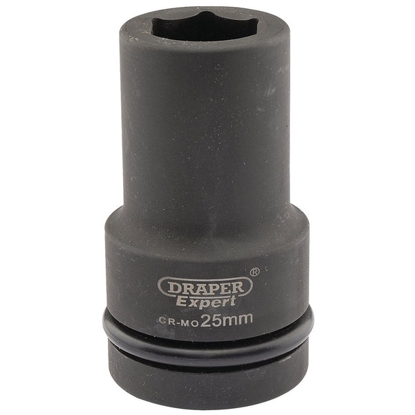 Expert HI-TORQ 6 Point Deep Impact Socket, 1" Sq Dr, 25mm
