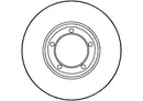 Disctech Brake Disc - Fits Mitsubishi, Nissan - ABD3515 - Front Axle