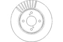 Disctech Brake Disc - Fits Alpine, Suzuki - ABD3352 - Front Axle