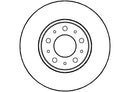 Disctech Brake Disc - Fits Kia, Volvo - ABD3487 - Front Axle