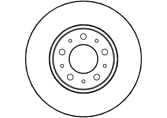 Disctech Brake Disc - Fits Kia, Volvo - ABD3487 - Front Axle