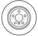 Borg & Beck Brake Disc (Single)  - BBD6040S