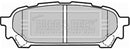 Borg & Beck Rear Brake Pad Set -BBP1935