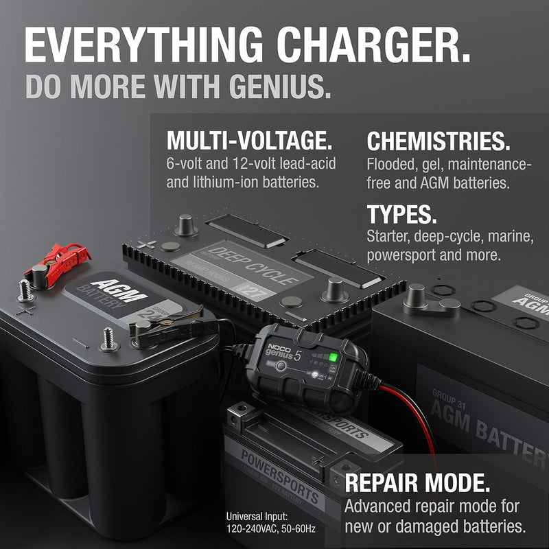Noco 5A Battery Charger - GENIUS5UK