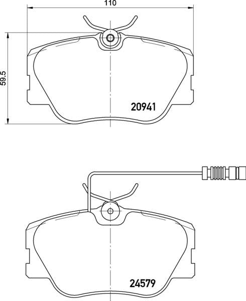 Mintex Brake Pad Set fits -MercedesBenz MDB1437 (also fits other vehicles)
