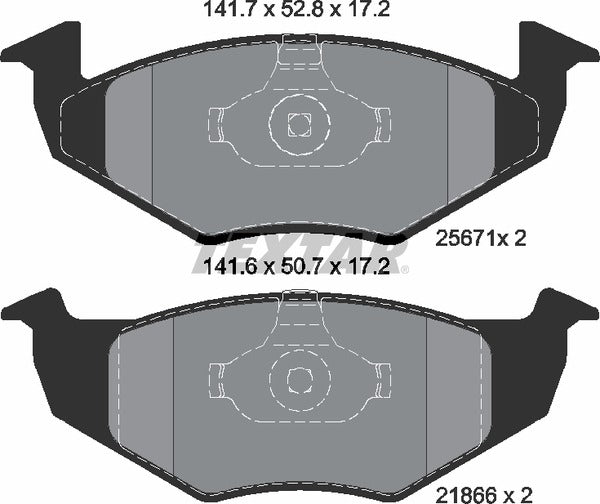 Textar Brake Pad Set - 2567101
