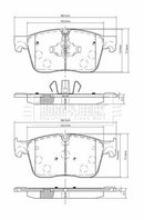 Borg & Beck Front Brake Pad Set -BBP2548
