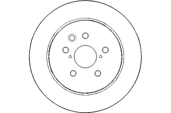 Disctech Brake Disc - Fits Lexus, Mazda - ABD2181 - Rear Axle