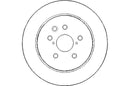 Disctech Brake Disc - Fits Lexus, Mazda - ABD2181 - Rear Axle