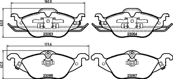 Mintex Brake Pad & Disc Kit fits -Opel Vauxhall MDK0088 (also fits other vehicles)