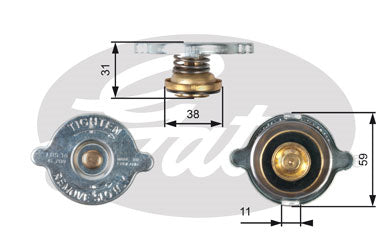 Gates Radiator Cap - RC110