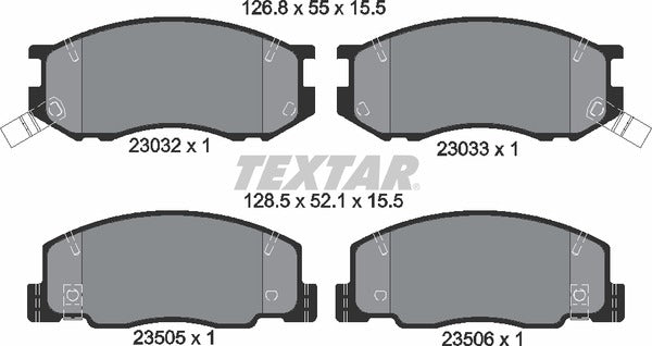 Textar Brake Pad Set - 2303201