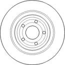 Disctech Brake Disc - Fits Fiat, Ford - ABD3281 - Rear Axle