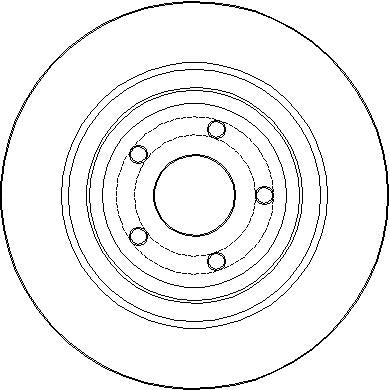 Disctech Brake Disc - Fits Fiat, Ford - ABD3281 - Rear Axle