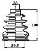 Borg & Beck Cv Joint Boot Kit Part No -BCB6353