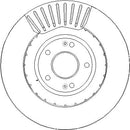 Disctech Brake Disc - Fits Hyundai, Vw - ABD3379 - Front Axle