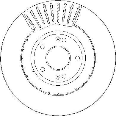Disctech Brake Disc - Fits Hyundai, Vw - ABD3379 - Front Axle