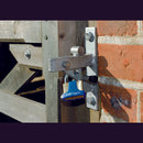 Solid Brass Padlock and 2 Keys with Hardened Steel Shackle and Bumper, 42mm