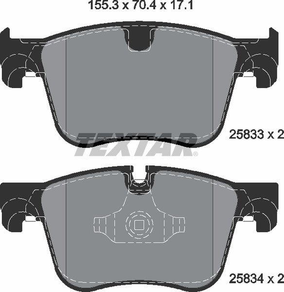 Textar Brake Pad Set - 2583301