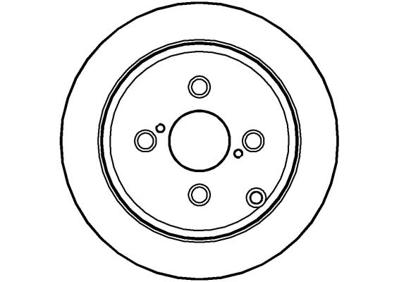 Disctech Brake Disc - Fits Toyota - ABD2222 - Rear Axle