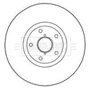 Borg & Beck Brake Disc Single Part No -BBD5833S