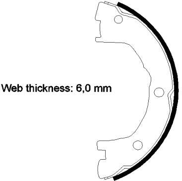 Mintex Brake Shoes fits -Iveco MFR729 (also fits other vehicles)