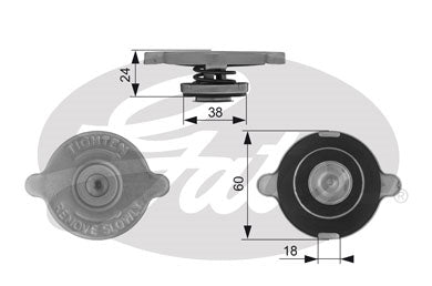 Gates Radiator Cap - RC131