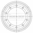 Borg & Beck Brake Drum - BBR32540