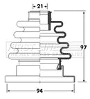 First Line Cv Joint Boot Kit Part No -FCB6295