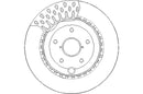 Disctech Brake Disc - Fits Ford, Subaru - ABD3179 - Rear Axle