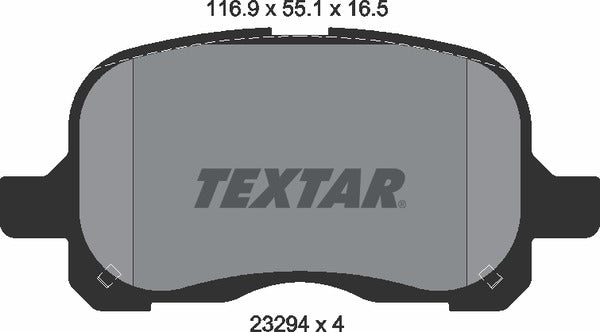 Textar Brake Pad Set - 2329402
