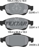 Textar Brake Pad Set - 2224001