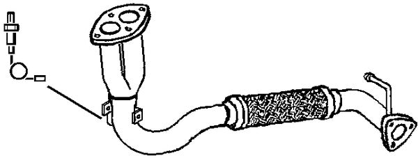 Klarius 301472 - Front Pipe For Cat  - Fits Fiat Multipla 1.6i