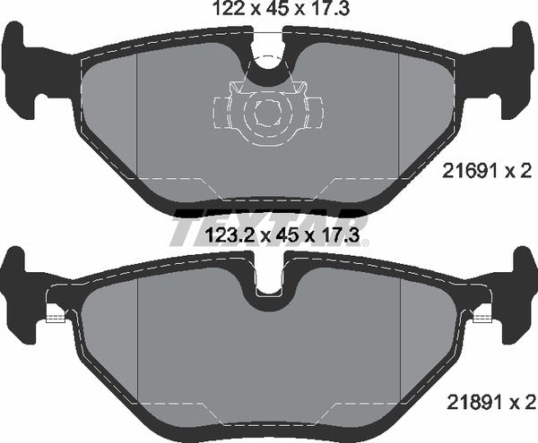 Textar Brake Pad Set - 2169103
