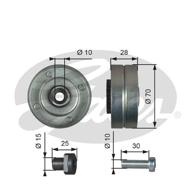 Gates DriveAlign Idler Pulley - T36044