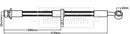 Borg & Beck Brake Hose Part No -BBH8164