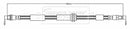 Borg & Beck Brake Hose Part No -BBH8896