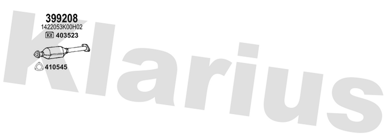 Klarius 399208 - Diesel Particulate Filter  - Fits Opel Agila II 1.3 CDTI