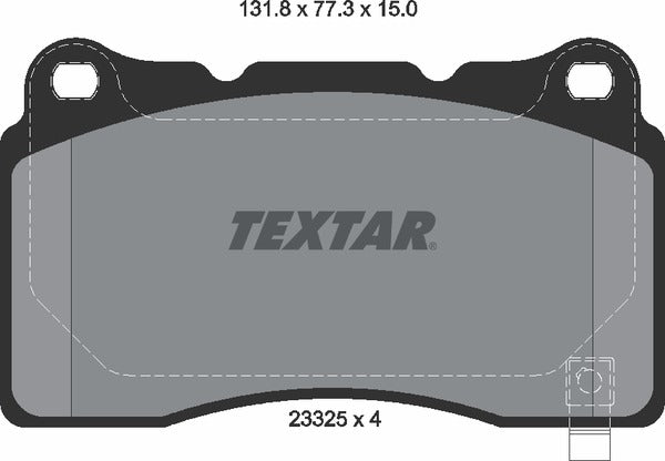 Textar Brake Pad Set - 2332501