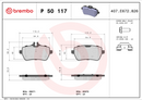 Brembo Brake Pad Set - P50117