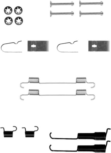 Textar Brake Shoe Fitting Kit - 97037100