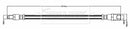 Borg & Beck Brake Hose Part No -BBH8702