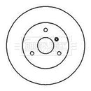 Borg & Beck Brake Disc Pair Part No -BBD4231