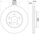 Mintex Brake Discs fits -MercedesBenz V304:5 MDC1845 (also fits other vehicles)