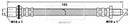Borg & Beck Brake Hose Part No -BBH6457