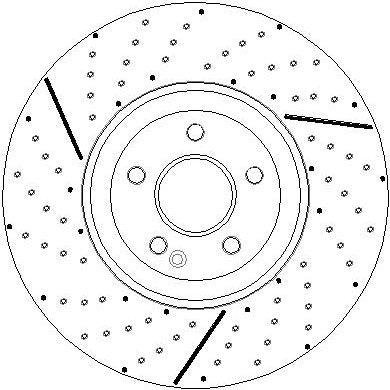 Disctech Brake Disc - Fits Kia, Mercedes-benz - ABD3406 - Front Axle