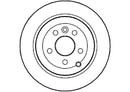 Disctech Brake Disc - Fits Land rover - ABD2114 - Rear Axle