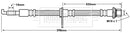 Borg & Beck Brake Hose Part No -BBH7248