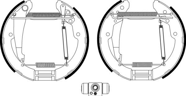 Mintex Brake Shoe Kits fits -Skoda Streetscooter MSP160 (also fits other vehicles)
